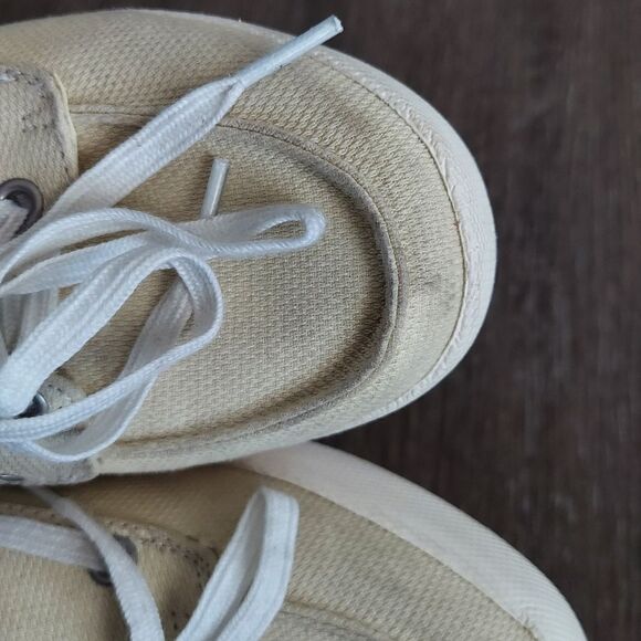 LL Bean Women's Cream Leather Slip On Comfort Loafer Boat Shoes Size 9M - Picture 11 of 11